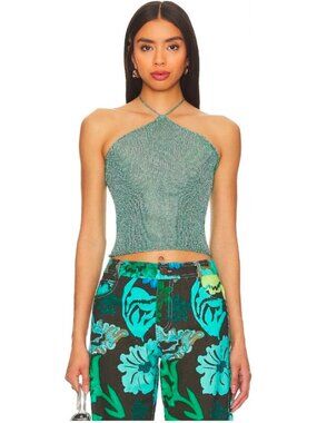 NWT superdown Jem Halter Top In Teal Size M